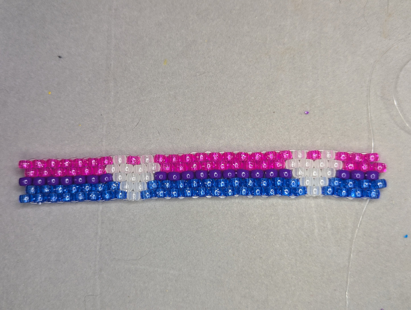 Bisexual Pride Heart Bracelet