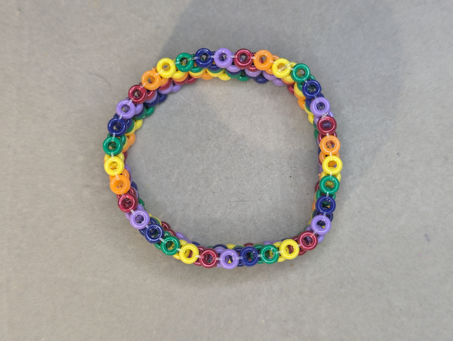 Opaque Prismatic Rainbow Bracelet