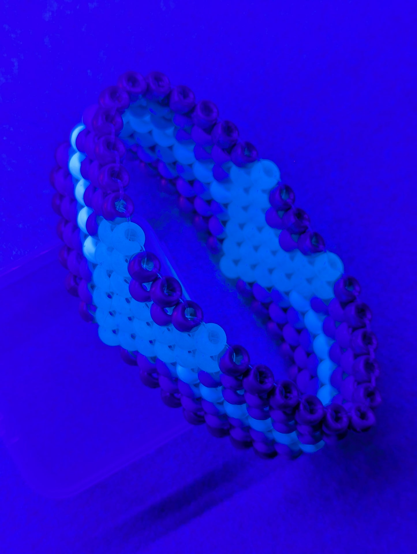 Demi Boy Pride Bracelet with glow in dark hearts