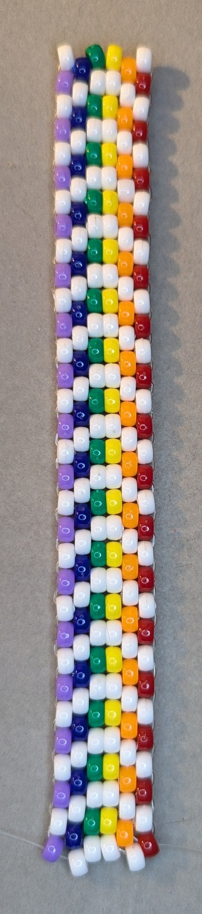 Rainbow Wave Bracelet White Back